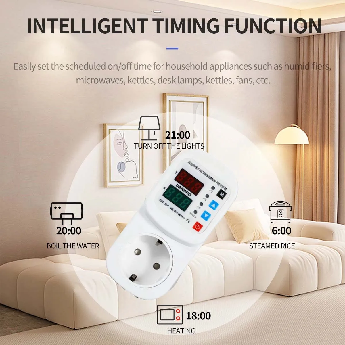 For Electrical Panels Voltage Protector Adjustable Current Voltage Protector Voltage Protector Current Limiter