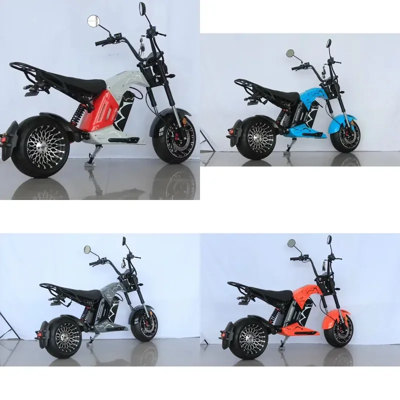 STROVAN Cool EEC 2000W 4000W 60V 40AH Removable Battery Fat Tire Electric Scooter Citycoco for Adult Electric Motorcycle