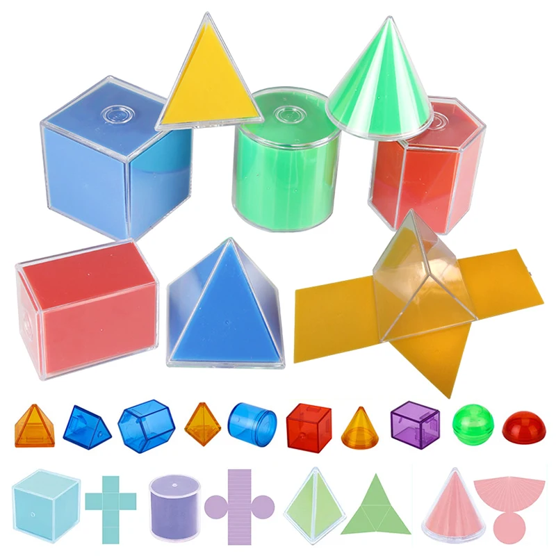 Children 3D Geometric Blocks Math Toys Detachable Cube Surface Area Expand Parish Learning Materials Sensory Educational Toys