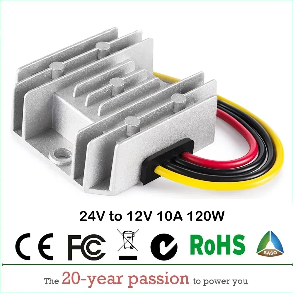 

24V to 12V 10A 20A Voltage Reducer DC DC Power Converter Regulator Step Down Reliable Quality , Newest Type CE RoHS Certificated