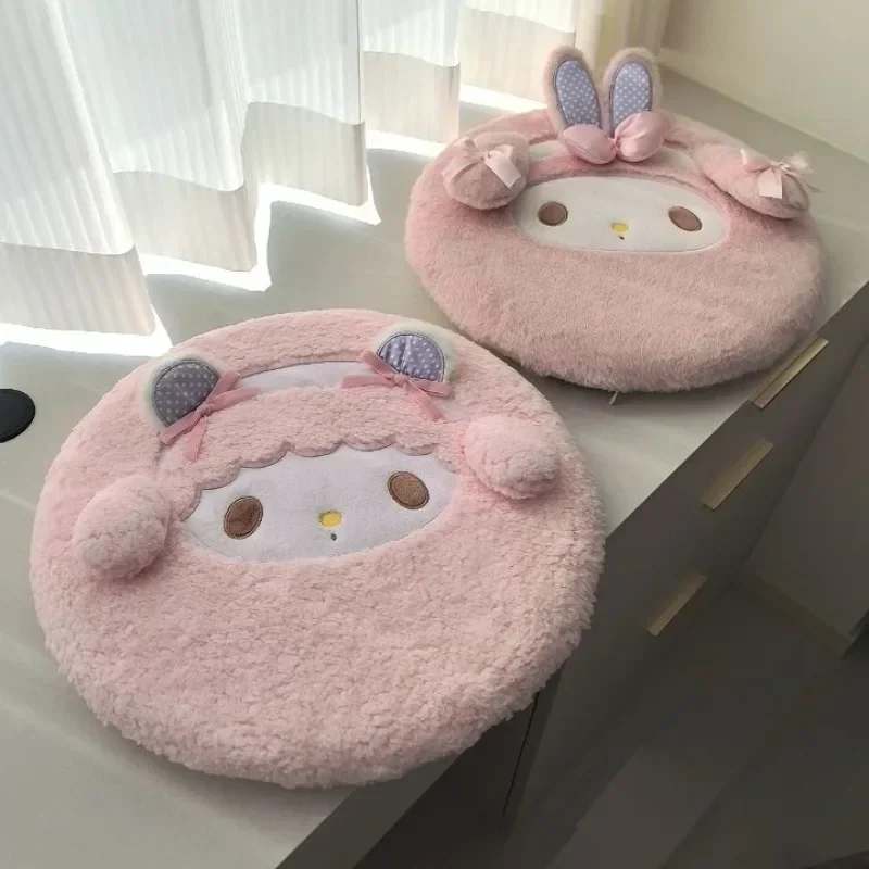 Sweet My melody Sanrio New Cute Creative Cartoon Pattern Office Simple Fashion Soft Comfortable Removable Washable Chair Cushion