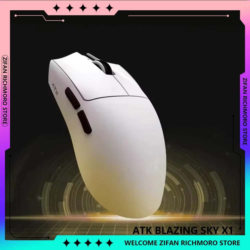 ATK Blazing Sky X1 Mouse esport 8K Low Latency Lightweight 3 Mode Gaming Mouse Wireless FPS Liekong E-sports Pc Gamer Accessorie