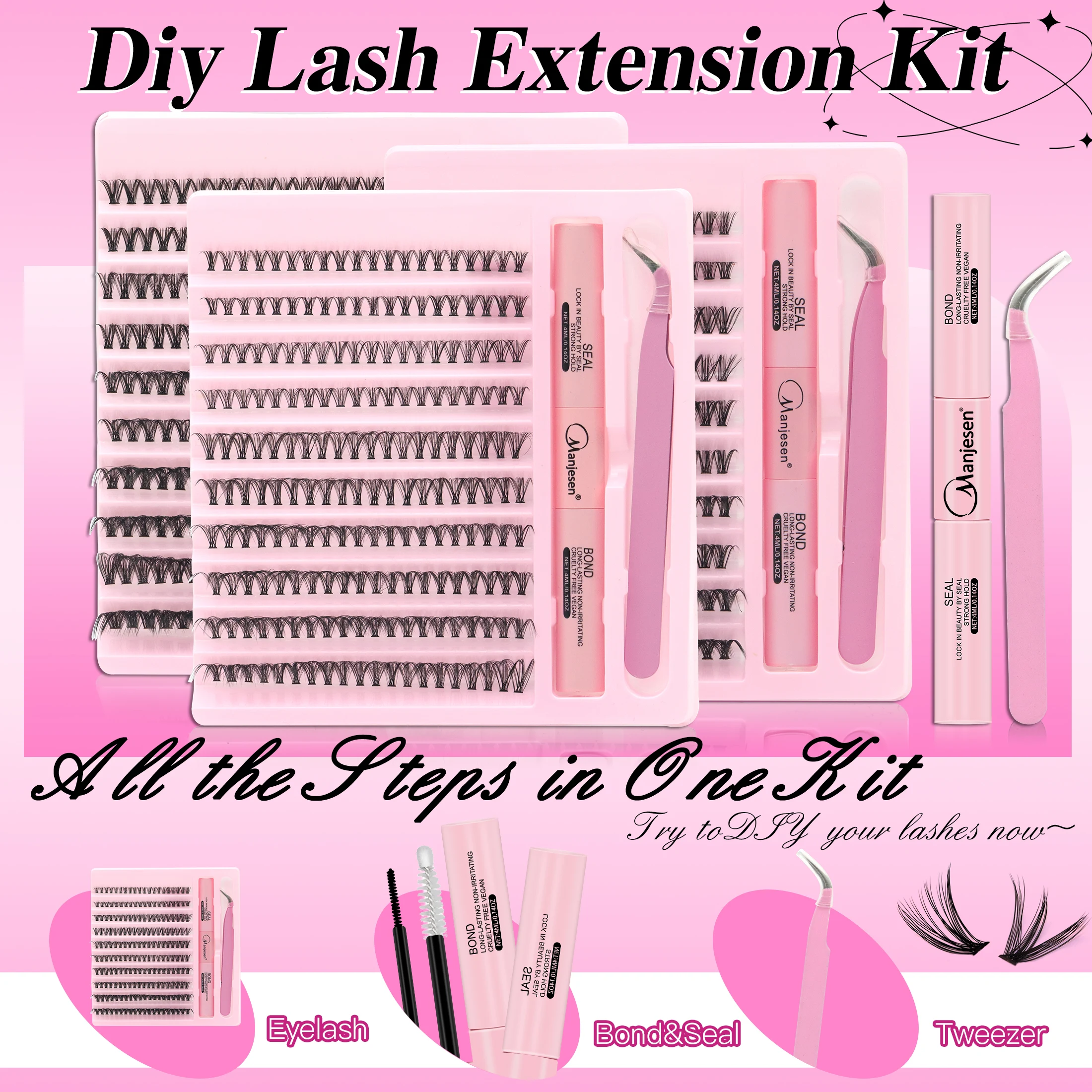 DIY Lashes Extension Kit Eyela - огляд і ціна Eyelash Extension London
