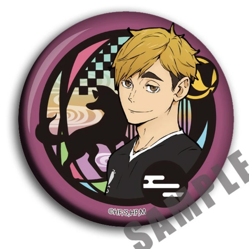 Hinata Shouyou Kageyama Tobio Sawamura Daichi Tanaka Ryuunosuke Two-dimensional Animation Peripheral Badges Cute Things Brooches