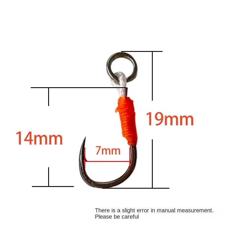 OUTKITFishing приманка, жесткий крючок, рыболовные крючки, вспомогательный крючок с бородкой, одинарный джиг, искусственная сталь с высоким содержанием углерода