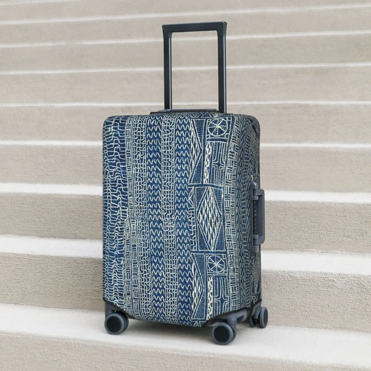 Ndop Cameroon West Африканский текстильный чехол для чемодана, защитные эластичные защитные чехлы для дорожного багажа для 18-32 дюймов