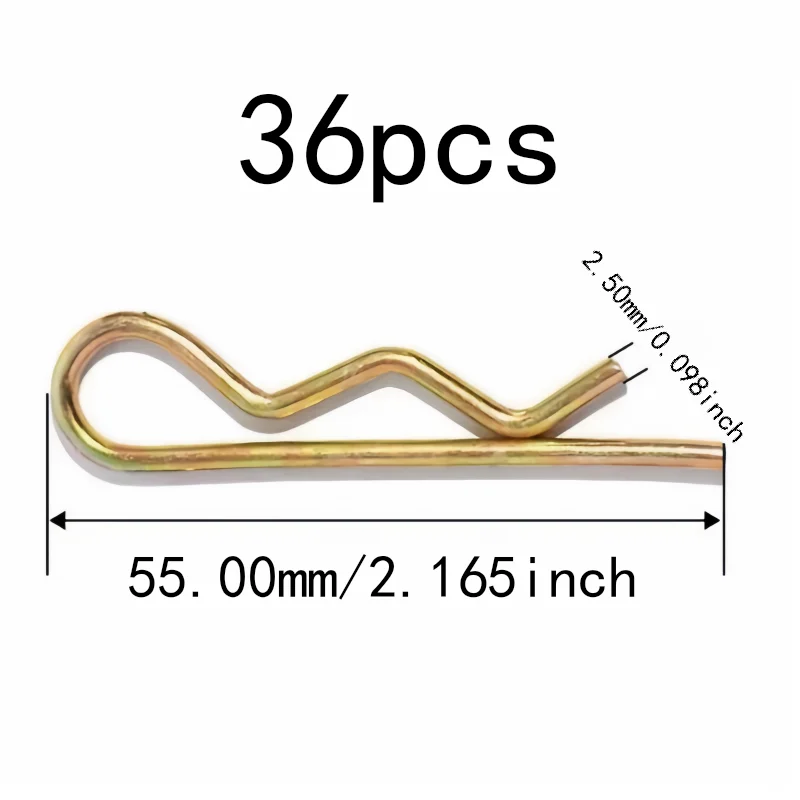 36 pcs 5.5 M2.5*55mm Locking Pin Fasteners with Secure Locking Hold, Multipurpose, Durable Versatile