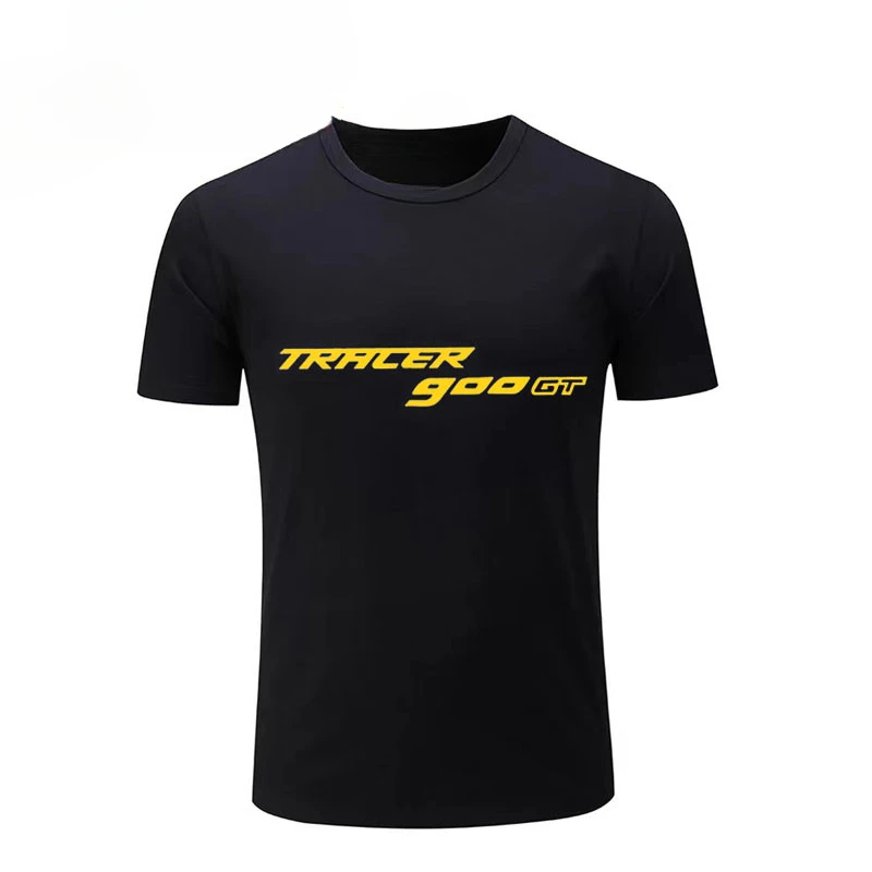 

2024 new For Yamaha Tracer 900 Gt T Shirt Men New LOGO T-shirt 100% Cotton Summer Short Sleeve Round Neck Tees Male
