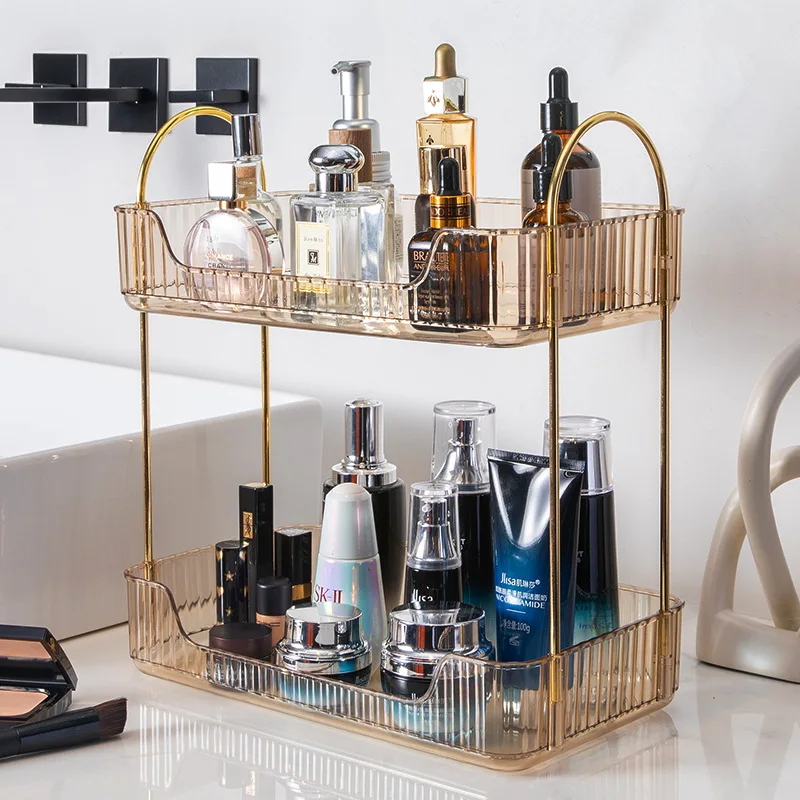 Cosmetic Storage Rack Light Luxury Skincare Product Storage Rack Countertop Large Capacity Storage Rack