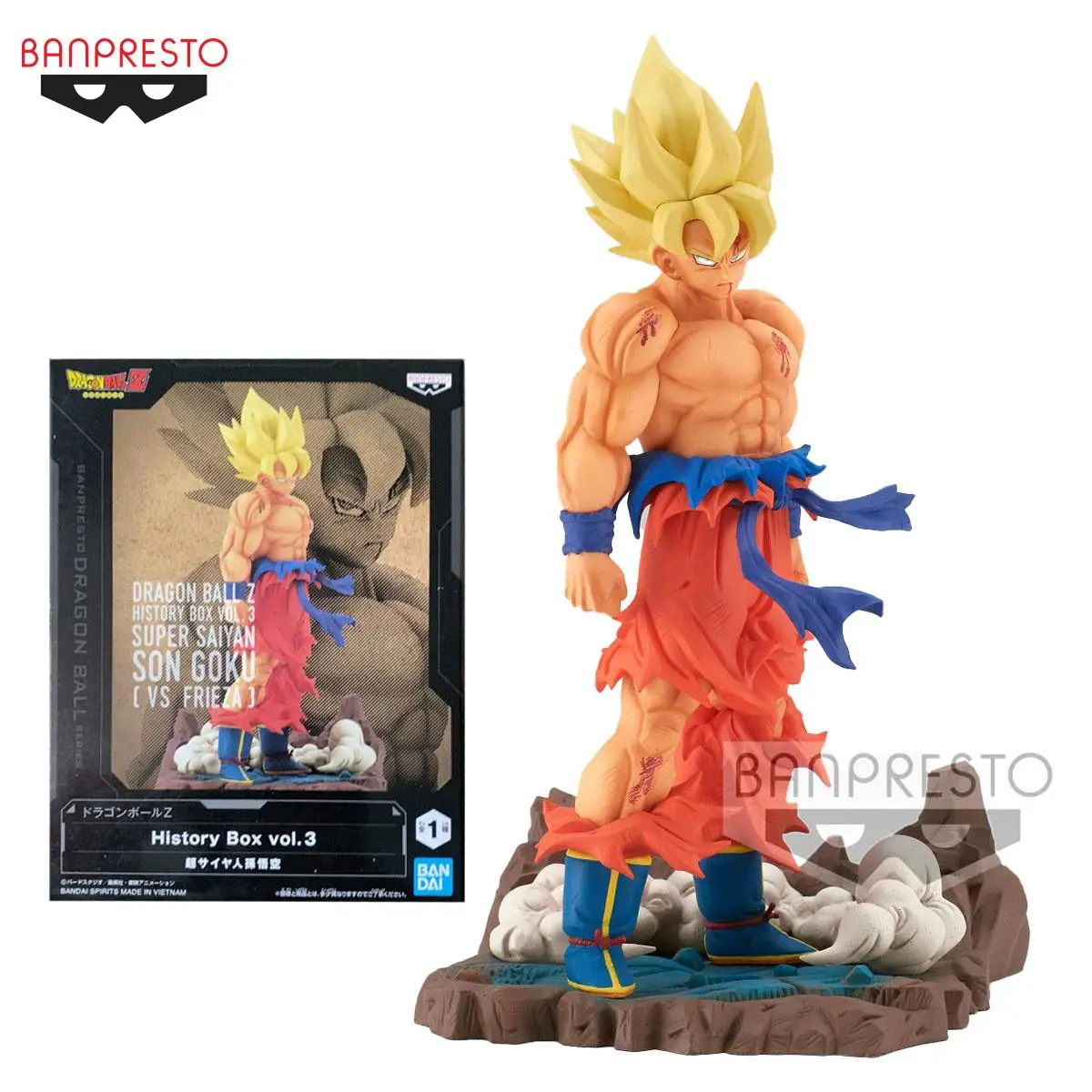 

Genuine Official Original Bandai Banpresto Dragon Ball History Box Goku Figure Anime Model Genuine Boxed Toy
