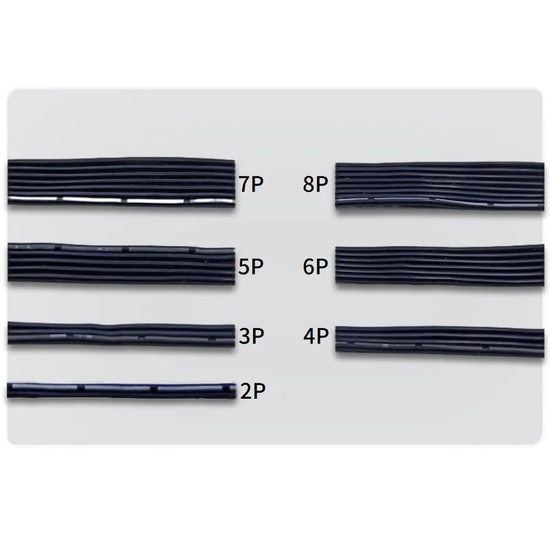 3M/10M Super Soft Silicone Wire 2P 3P 4P 5P 6P 8P Multi-core Parallel 30 28 26 22 20 AWG High Temperature Resistant Copper Cable