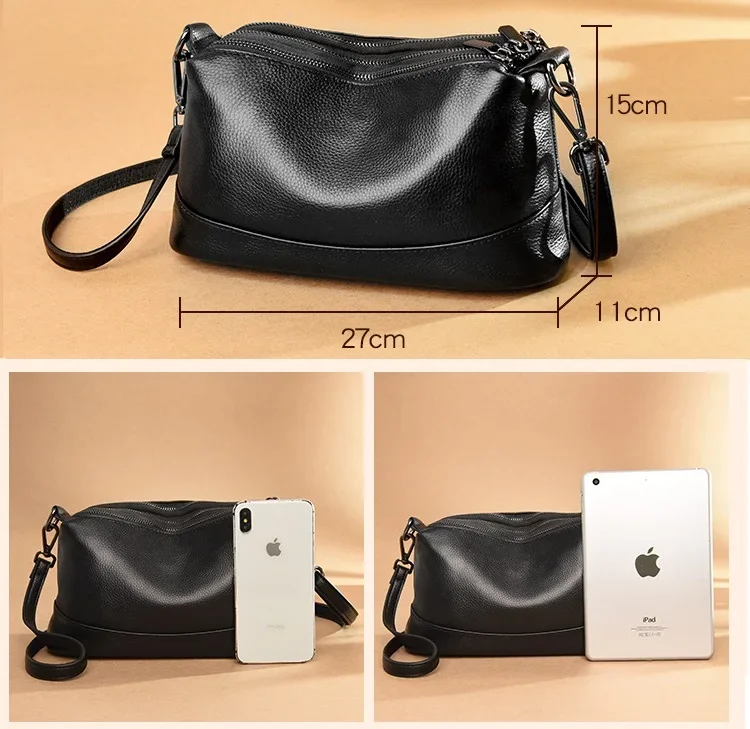 Luxury Genuine Leather Women Crossbody Bags Large Capacity Tote Bags Female Designer Shoulder Bags Designer Ladies Handbags