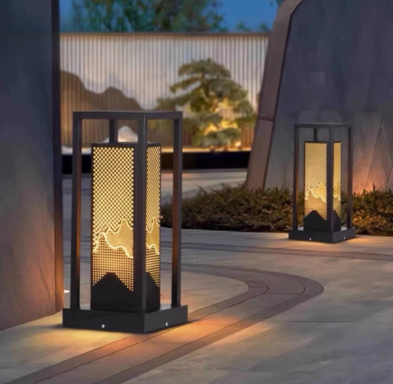 LED Lights Vintage Villa Decorative Home Courtyard Lawn Lamp Decorative Patio Pathway Columnar Garden Landscape Led Lights