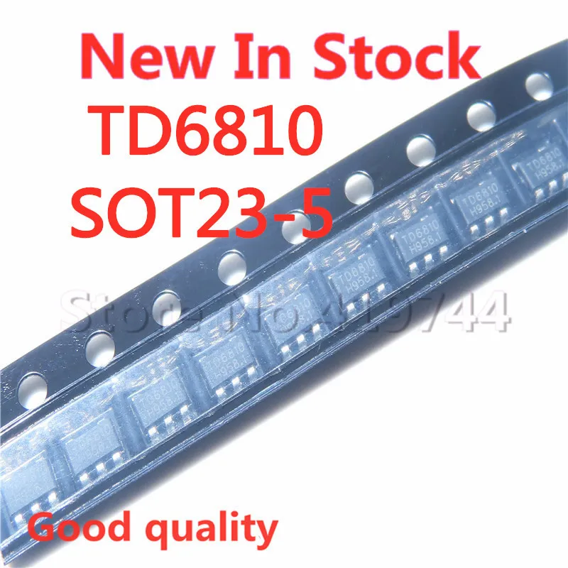10 قطعة/الوحدة جودة 100% TD6810 SOT23-5 SMD تنحى منظم DC-DC في المخزون جديد الأصلي