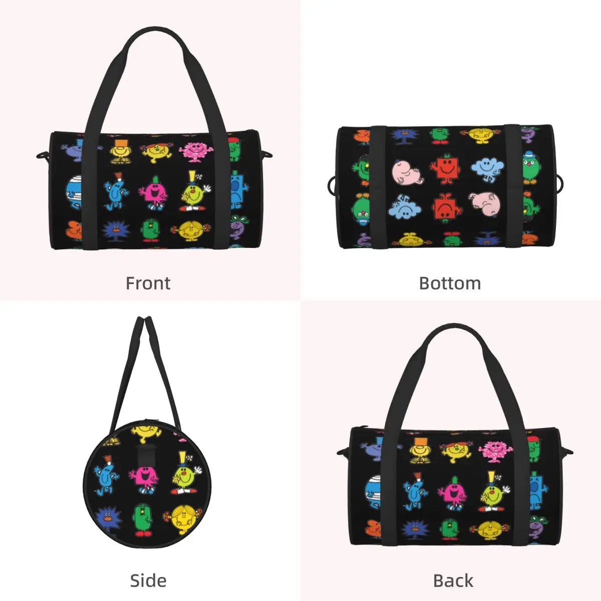 Little Miss Mr Luggage Bag Multi-Functional Duffle Tote Bag Handbags Gym Bags Fitness Bag for Boys Girls