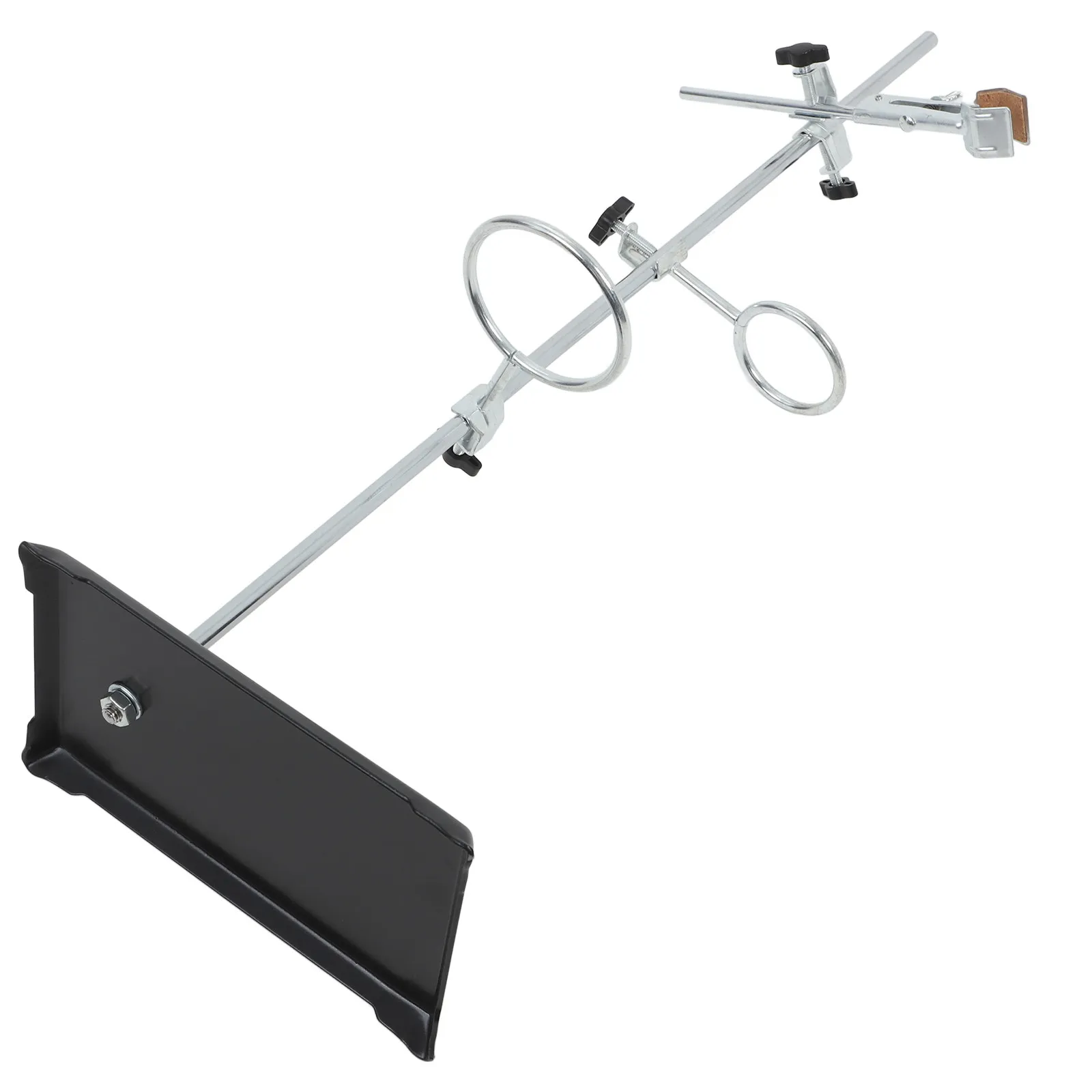 Adjustable Laboratory Stand Set with Clamp for Test Tubes Funnels and Rods Heavy Duty Science Lab Support Bracket Device view 3