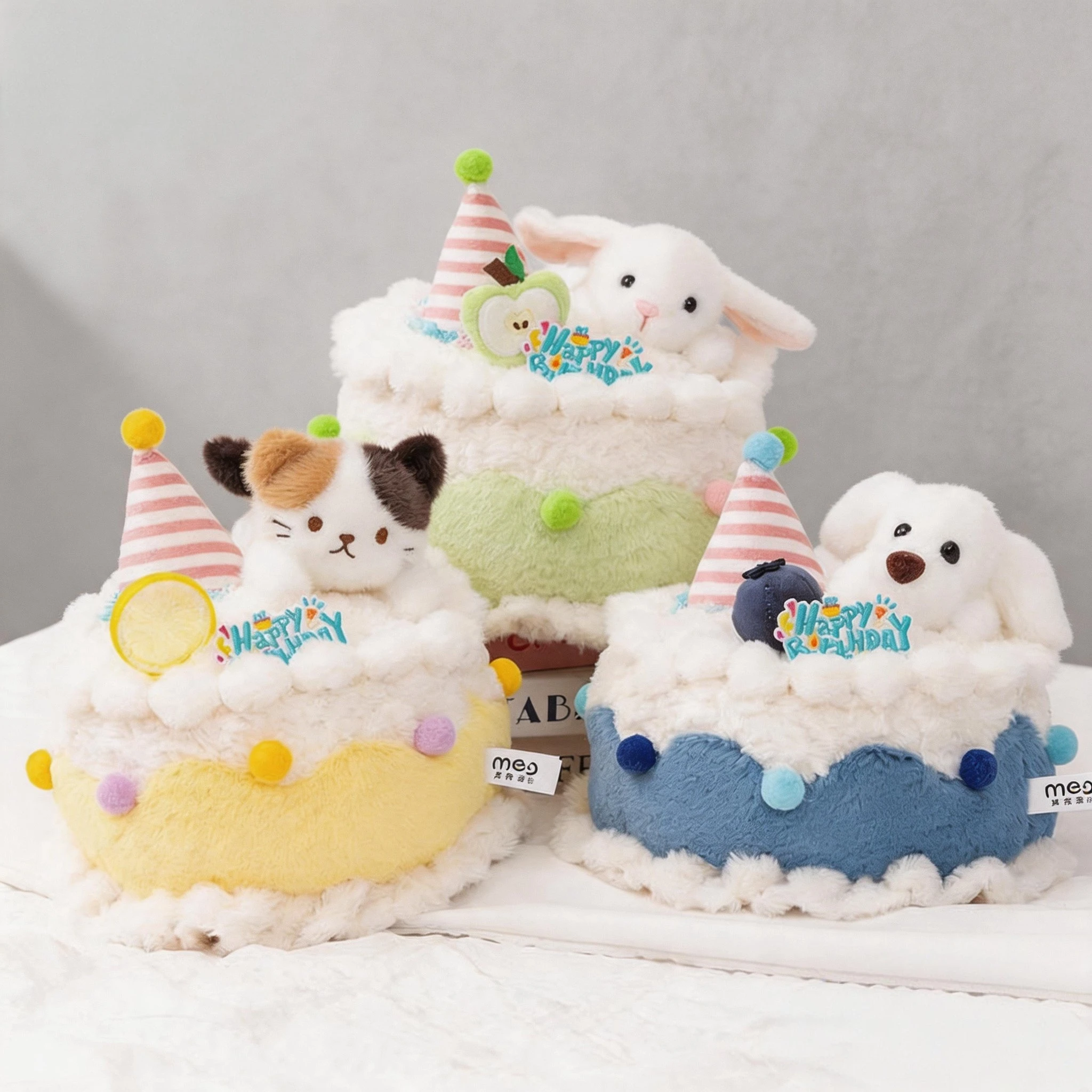 Cute Cake Plush Toy Strawberry,Blueberry,Mango Dessert Stuffed Animal Soft Kawaii Pillow Doll for Kids,Cute Huggable Gift view 2