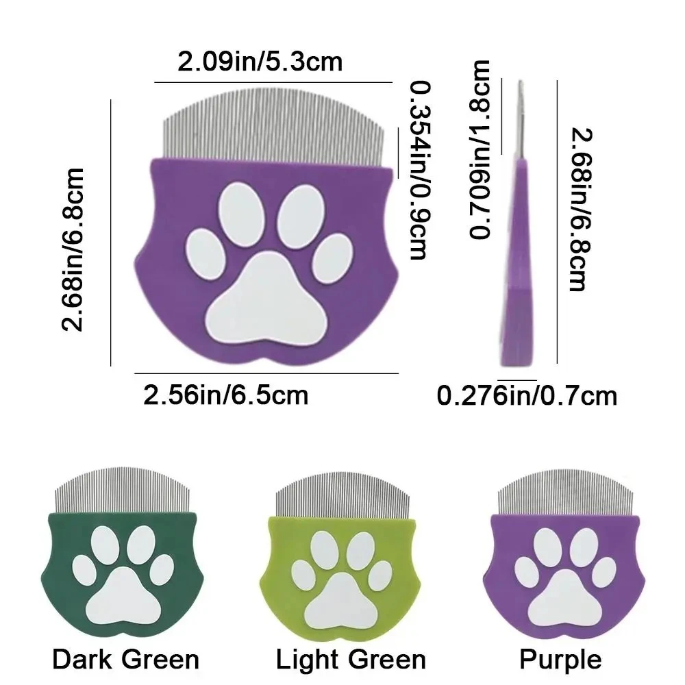 Versatile Mini Pet Grooming Comb Handheld Professional Pet Detangling Brush Curved Cats Massage Comb Remove Short Hair