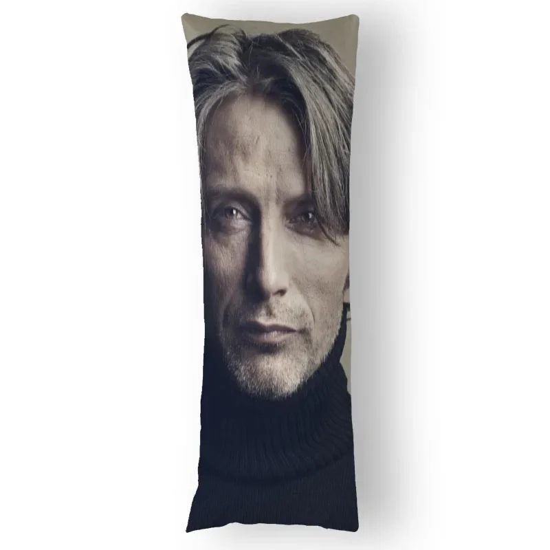 Mads Mikkelsen Body Pillow Case Genshin Impact Diluc Decorative Cover 50x150cm Home Decoration Pillowcases Printed Long 12.15