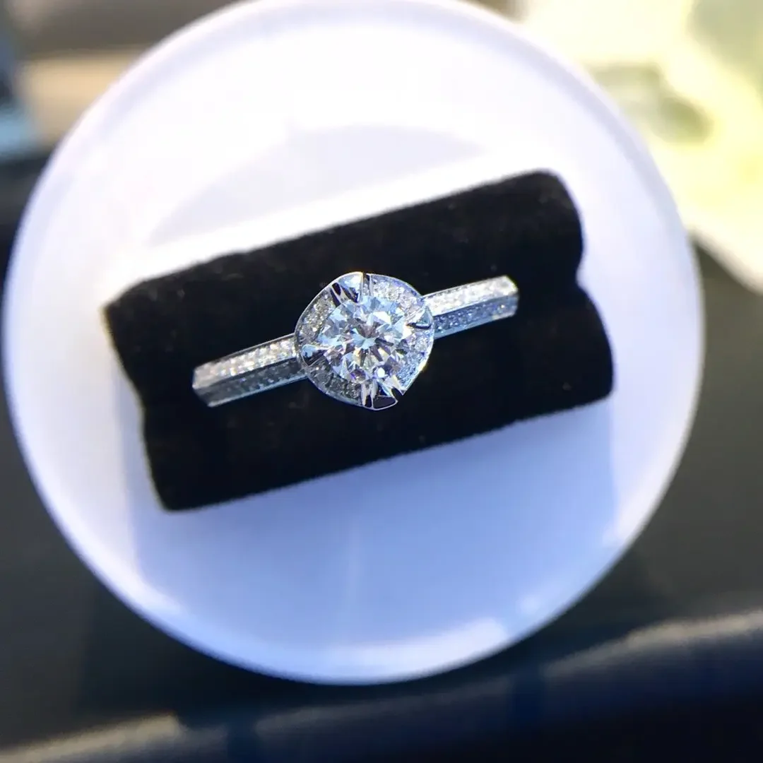 

Natural Diamond 18K Gold Pure Gold Ring Beautiful Gemstone Ring Good Upscale Trendy Classic Party Fine Jewelry Hot Sell New 2025