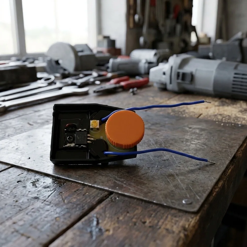 Replacement Control Trigger Switch for 6-Inch and 100mm Angle Grinders with Five-Adjustment Range and 120V Support