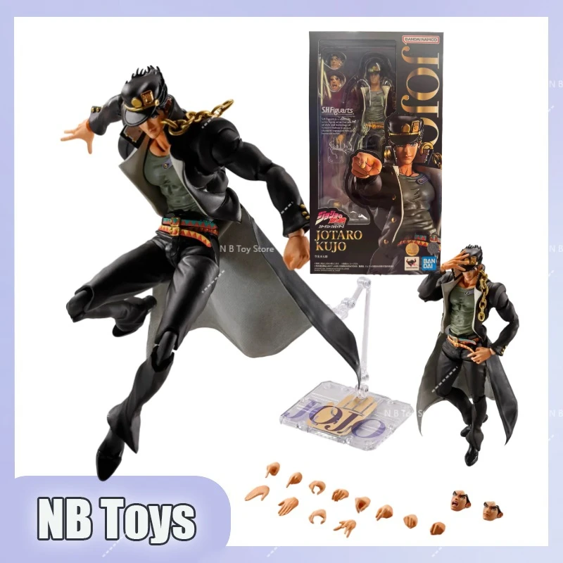 

New Bandai SHF JOJO's Bizarre Adventure Jotaro Kujo Stardust Fighter Action Figure New Authentic Series