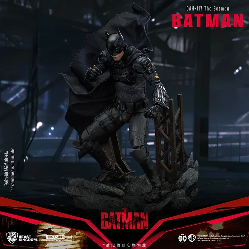 DC Batman 1/ 9 Scale Movable Action Figure DAH107 DAH117 / 118 / 116 Ben Affleck Pattinson Keaton Real Fabric Cape Model Toy view 6