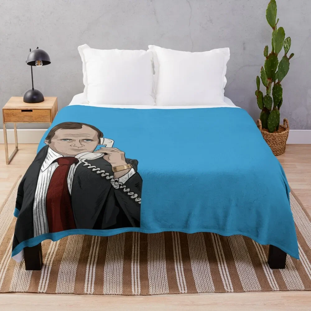 

Bob Newhart on the Phone Throw Blanket Picnic Thermals For Travel Blankets