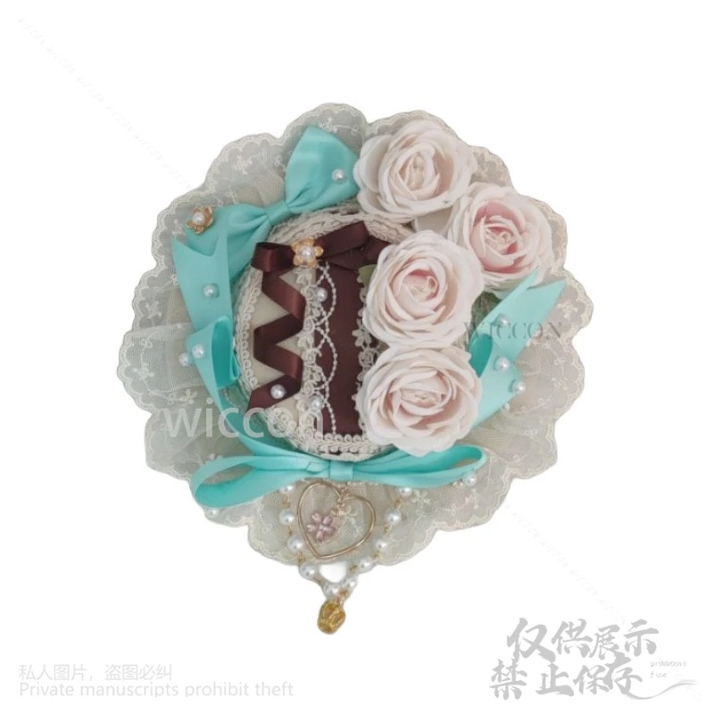 Хэллоуин Мятно-Зеленый Шоколад Сладкая Лолита Кружевной Обруч Для Волос Горничная Индивидуальная Повязка На Головной Убор Аксессуар Шляпа Сделано Оптом