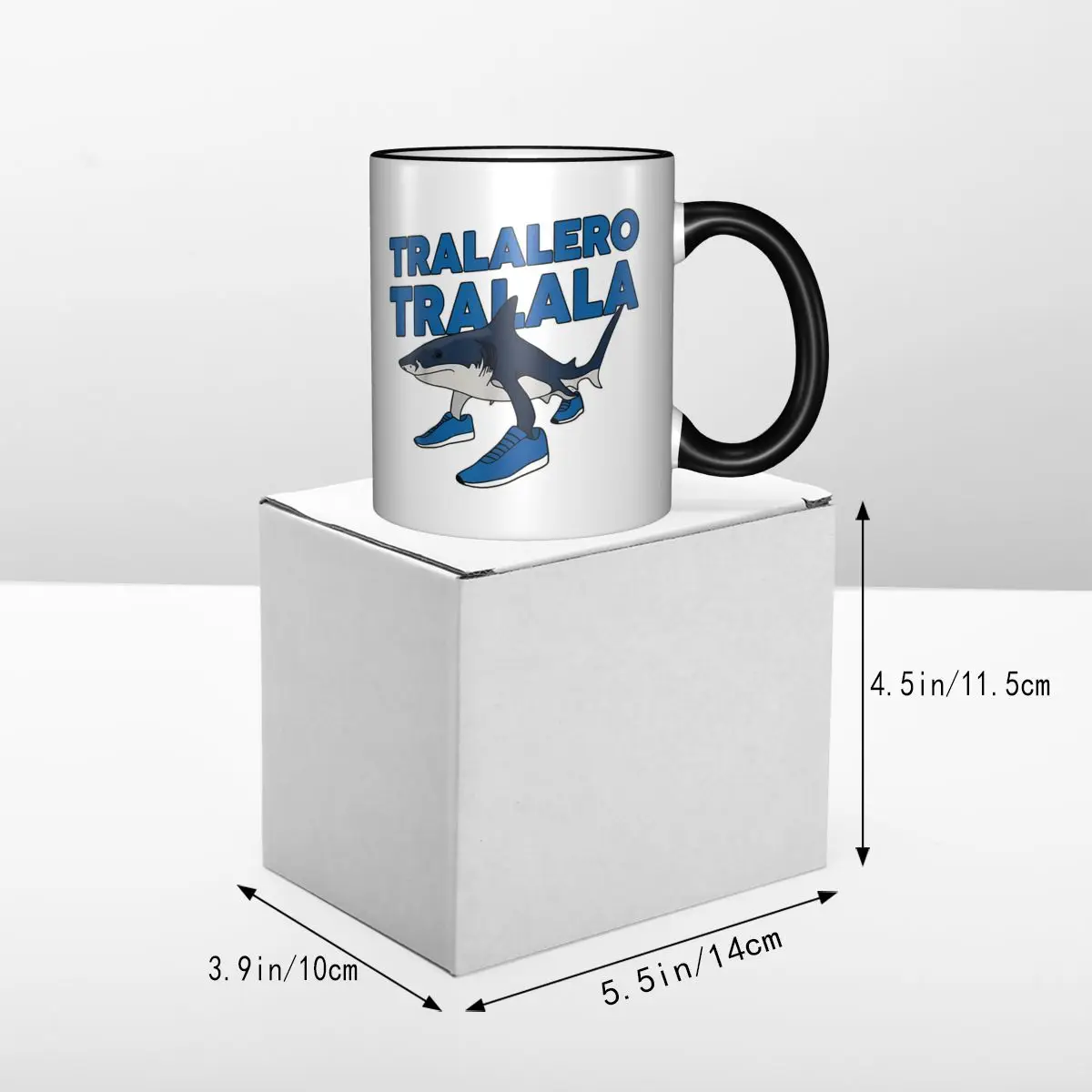 كوب هدية Tralalero Tralala للنساء والرجال، كوب شاي Brainrot Meme الإيطالي المبتكر للمكتب