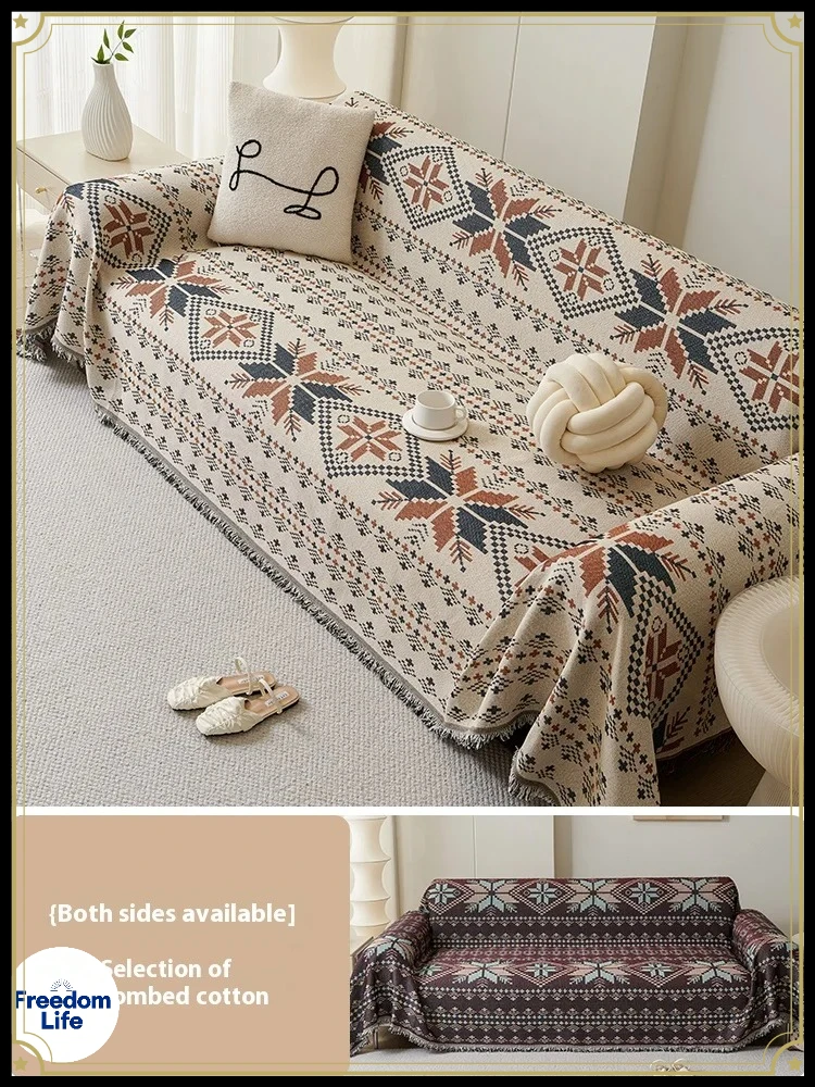 French Country Maple Leaf Sofa Covers Reversible 4 Season Stretchable Couch Slipcover Fits L Shaped Sofa Sofa Cover 3 Seater