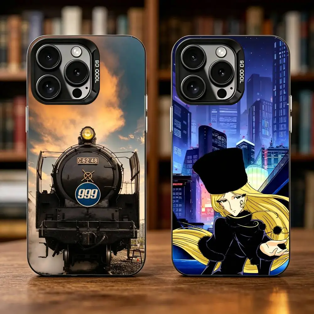 

Anime G-Galaxy Express 999 Phone Case For iPhone 17,16,15,14,13,12,11 Plus,Pro Max,XS,Colorful Silver Phone case Funda Cover