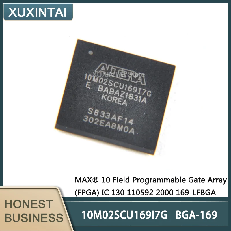 5Pcs/Lot   New Original 10M02SCU169I7G 10M02SCU MAX® 10 Field Programmable Gate Array (FPGA) IC 130 110592 2000 169-LFBGA