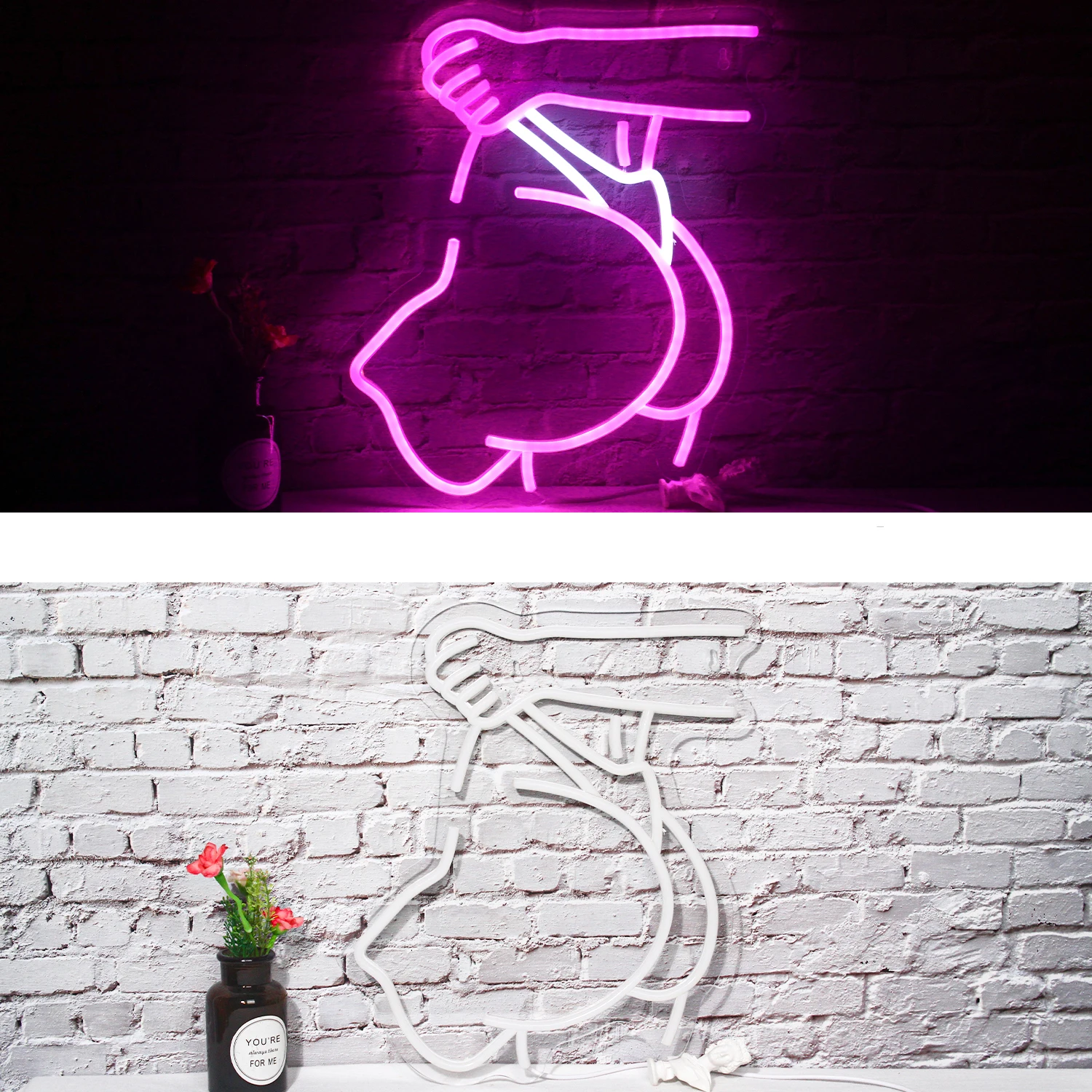 Imagem -03 - Sexy Lady Neon Sign Luzes Led para Mulheres Alimentado por Usb Luz do Logotipo Lâmpada de Parede Decoração do Quarto Festa Clube Bar Sexy Thongs