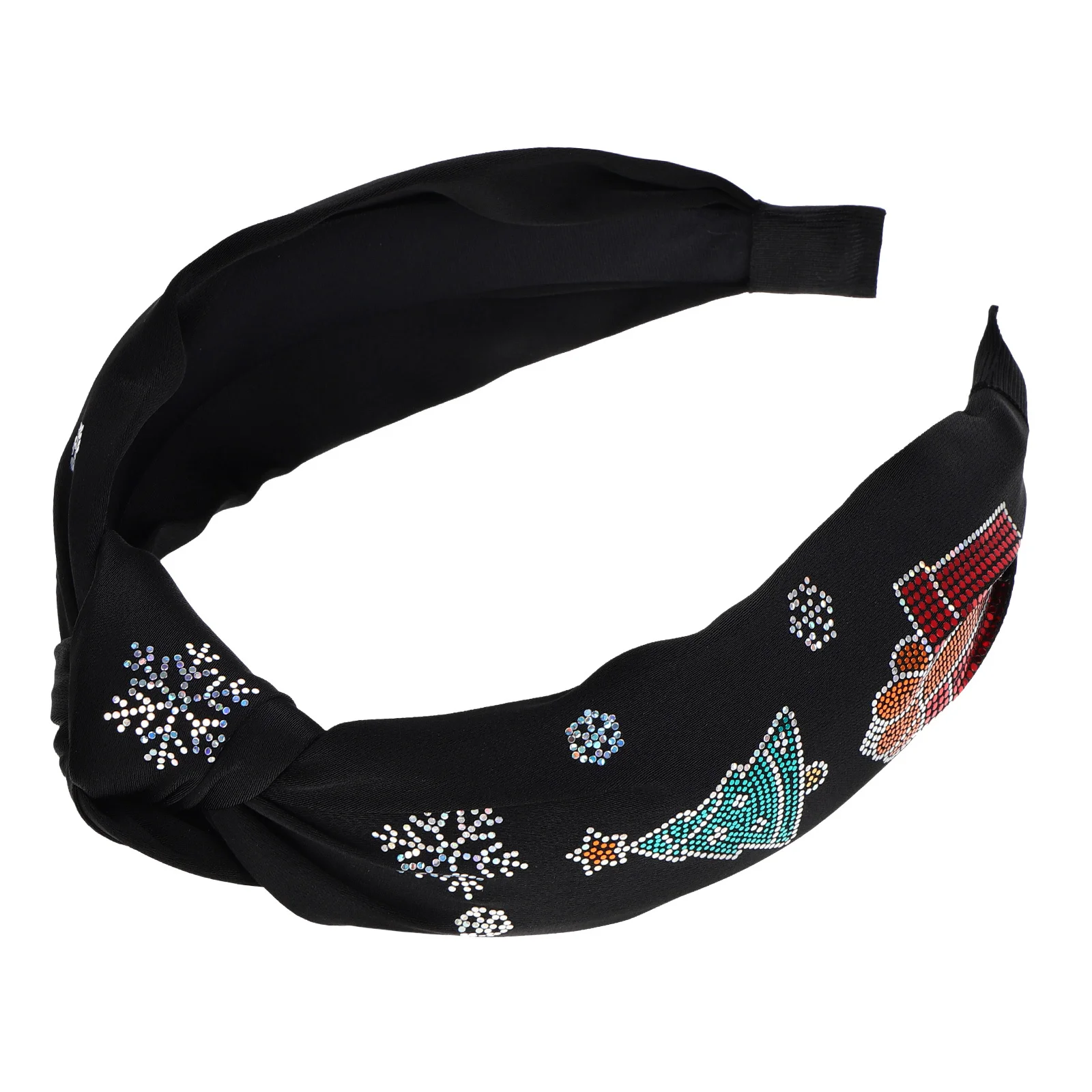 

Wide Knot Christmas Headband for Women Elegant Knotted Hairband Stylish Holiday Xmas Hair Accessories Knotted Christmas Headband