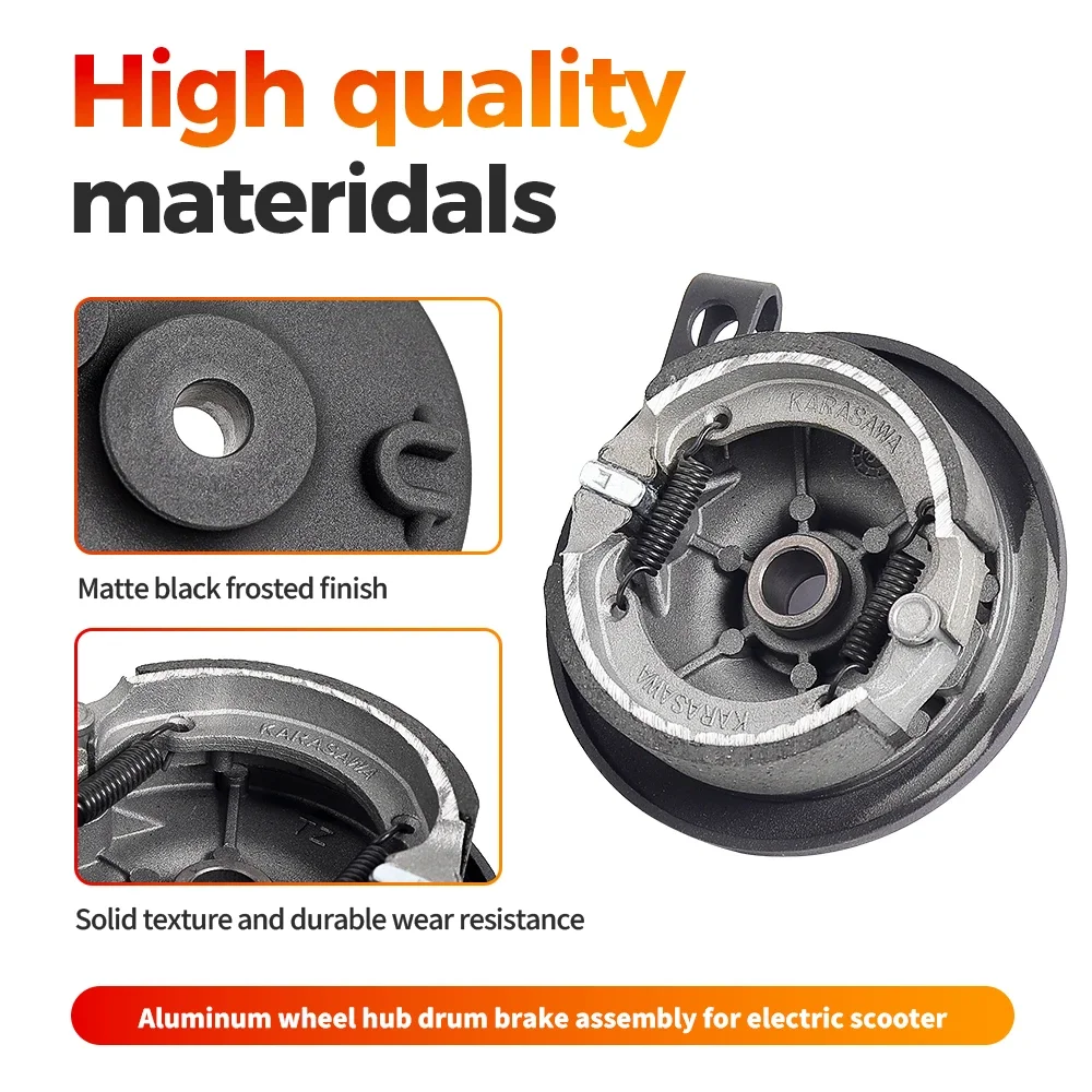 Electric Scooter Front Brake Replacement for Xiaomi 4 Ultra Drum Brake Cover Friction Lining Assembly Spare Parts