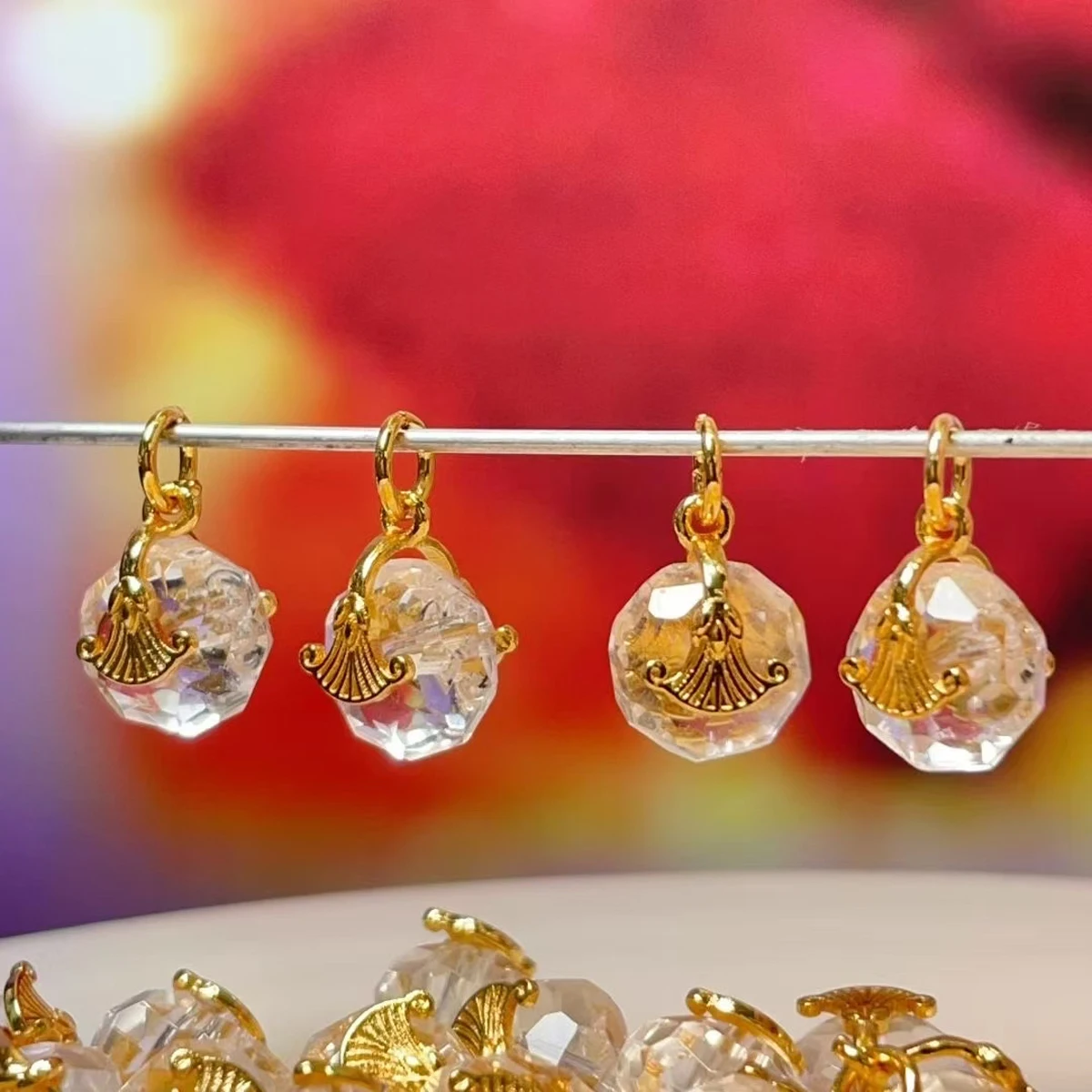 

5pcs Fashion Natural Clear Quartz Pendant Irregural Agate Stone Pendant Charms for Making DIY Jewerly Necklace Bracelet 8x9mm