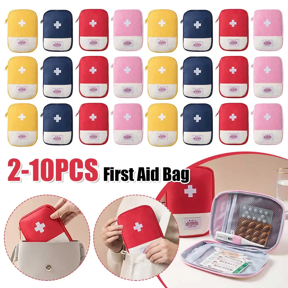 

Мини-сумка для оказания первой помощи, портативная сумка для хранения лекарств, пустая аптечка для кемпинга, походов, путешествий и экстренных случаев