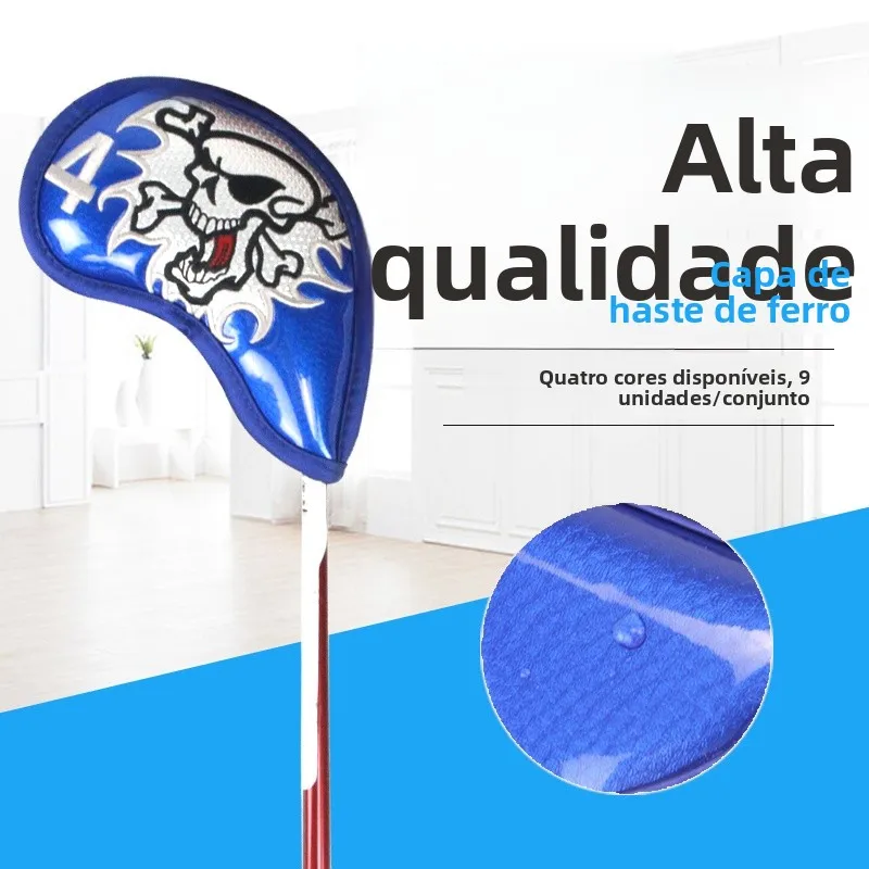 new-golf-iron-on-bag-skull-pattern-iron-protection-cover-pu-waterproof-fabric-4-colors-available-9-sets-for-men-golf-fans