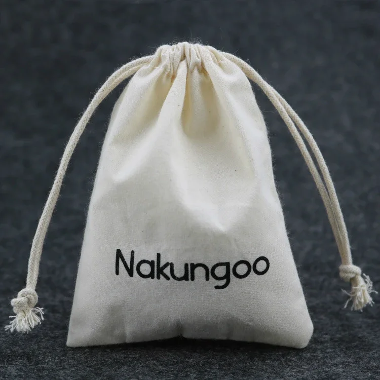 

Drawstring Cotton Burlap Bag Linen Gift Bags Multi Size Jewelry Packaging Wedding Bags Small Candy Bag Can Custom Logo 50Pcs