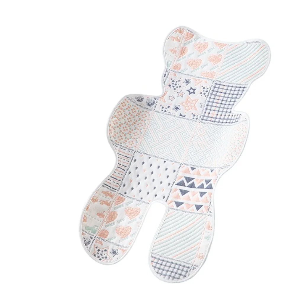 

Sweet Soft Baby Stroller Cooling Pad Breathable Dining Chair Pushchair Car Mat Pram Cushion Cute Trolley Mat Travel Essential