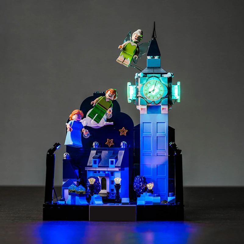 Zestaw oświetlenia LED DIY do LEGO 43232 Peter Pan i lot Wendy po Londynie (tylko światło LED, bez modelu klocków)