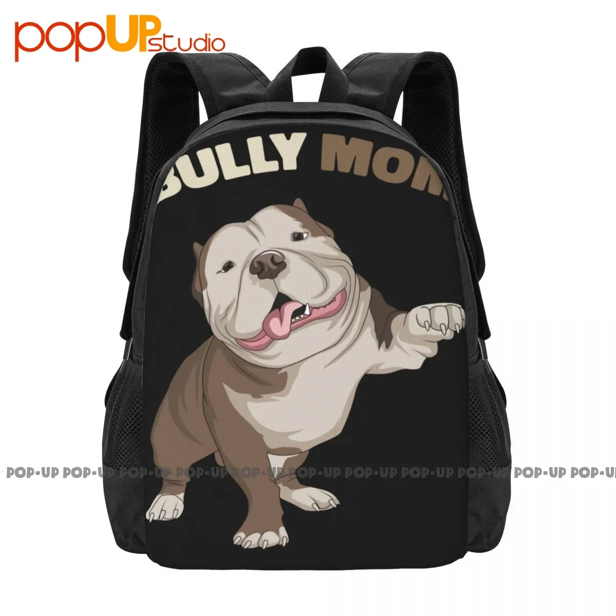 American Bully Mutter lustige Hund Mama Muttertag Rucksack große Kapazität drucken Kunstdruck Einkaufstasche Schule Sporttasche