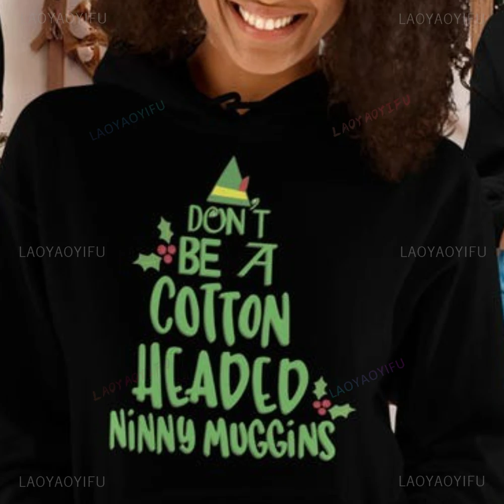 Wees geen katoenen kop Ninny Muggins vrouw man volwassen bedrukte hoodies creatieve herfst en winter drop schouder warme trui
