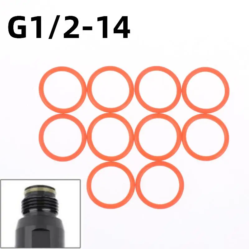 10pc High Resilience Polyurethane O Rings for DIY With G1/2-14 Threads Tank Neck & Slide Check