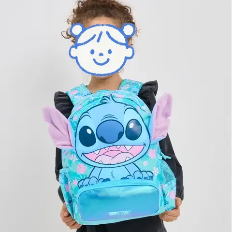 Stitch Trolley Skolväska Stitch Handhållen Bentoväska Tecknad Pennfodral Bärbar Dricksflaska Unisex Utbildningsutrustning 8 best sales stygnpennor - №7