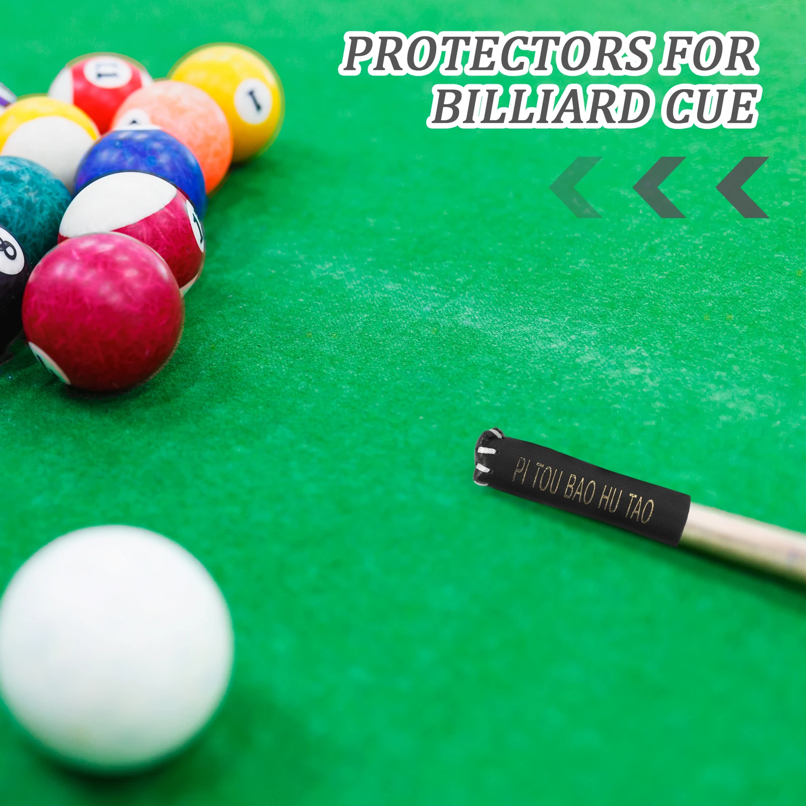 

Head Cover Billiard Rod Tip Covers Billiards Protective Snooker Protector Stick Joint Protectors for Pool Cues