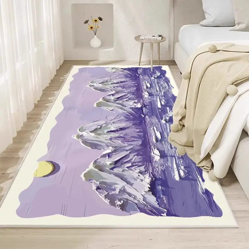 VIKAMA Cute Pink Ombre Runner Rug Dopamine Decor Non-Slip Soft For Girls Kids Bedroom Home Decoration