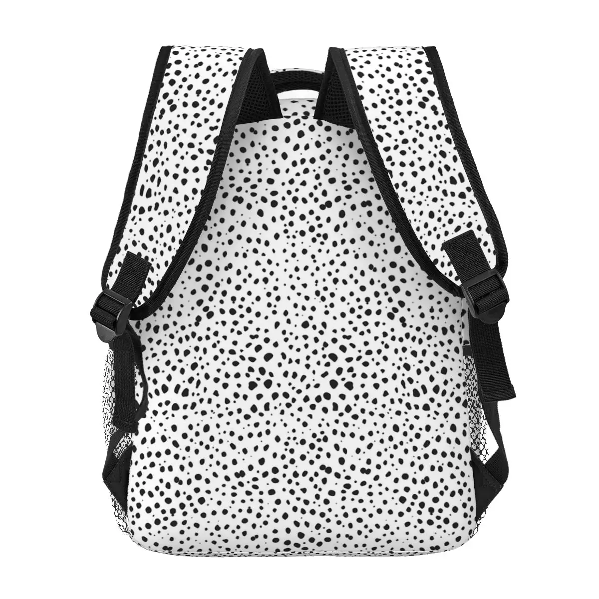 Sac à Dos à Pois Noirs et Blancs de Style Daltravaillait en pour Fille, Cartable d'École avec Dessin Animé pour Enfant