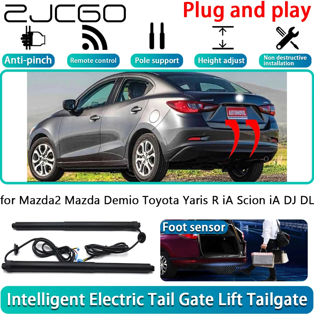 ZJCGO for Mazda2 Mazda Demio Toyota Yaris R iA Scion iA DJ DL Electric Powered Tailgate Power Liftgate Automatic Tailgate System